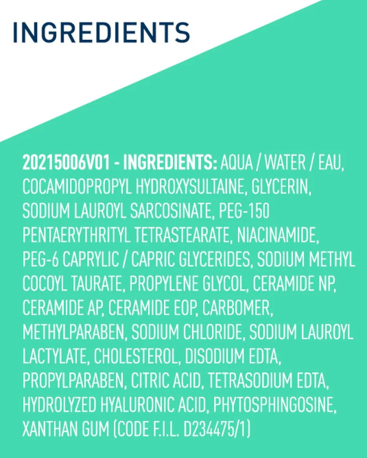 CERAVE Foaming Facial Cleanser 236ml