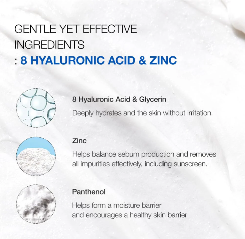 ANUA Hyaluronic Acid Hydrating Gentle Foaming Cleanser 150ml